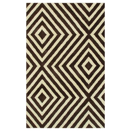 Brown Zigzag Rug